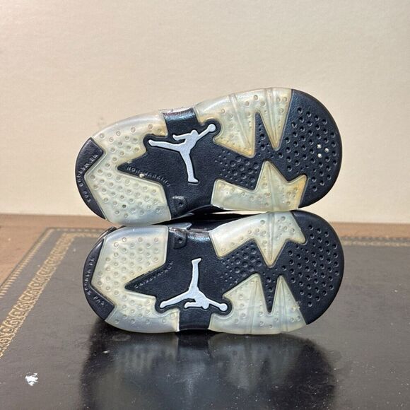 Nike Air Jordan 6 Retro Low Chrome Grey Black 768883-003 Td Toddler Baby Size 4C - Picture 5 of 5